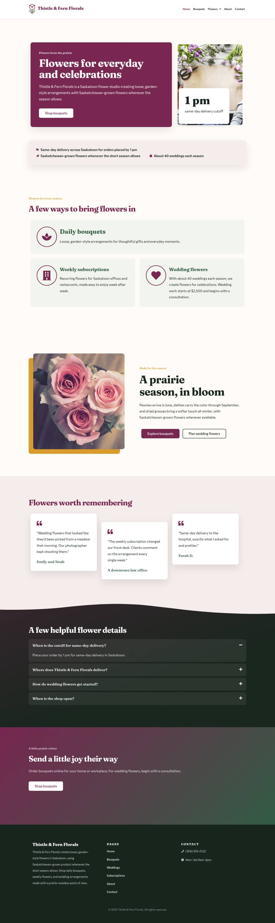 Thistle & Fern Florals